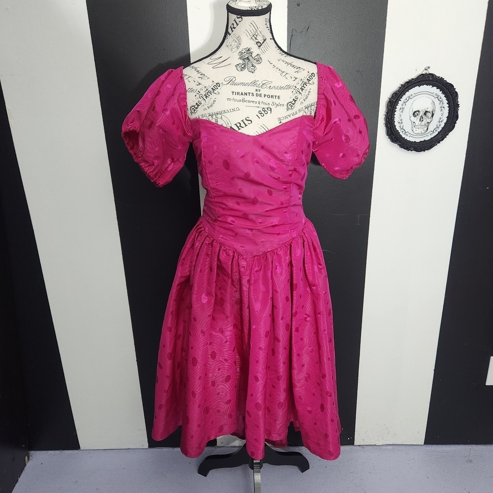 Vintage Pink Midi Dress
